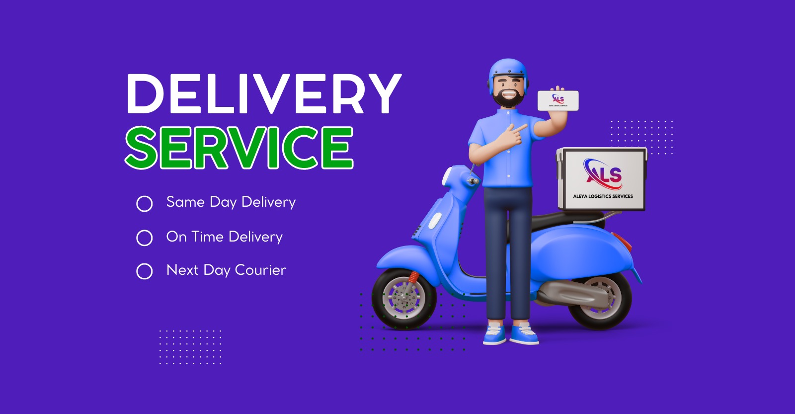 Aleya Logistic Services Banner